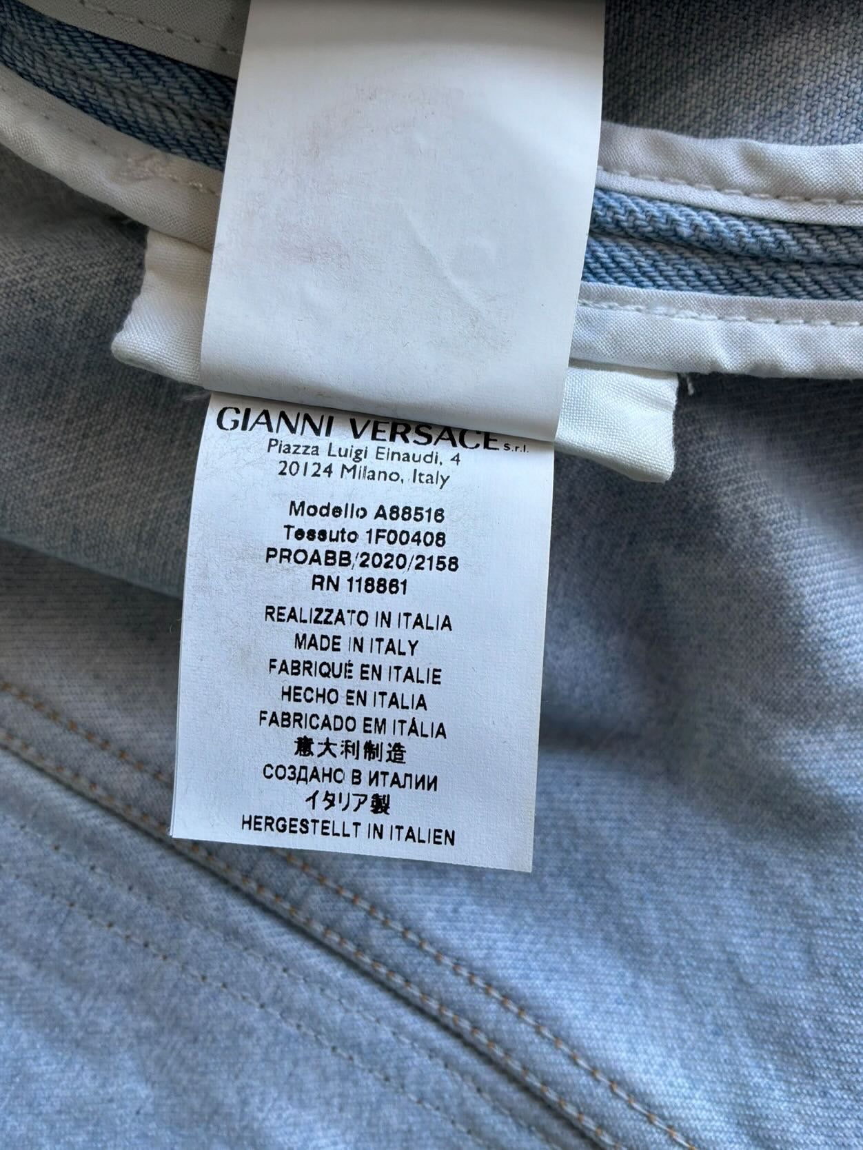 Versace Patchwork Denim Jacket