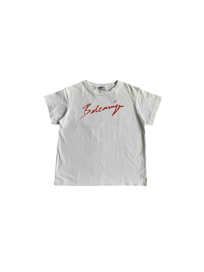Womens Balenciaga Lipstick Script Tee