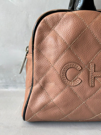 Chanel Quilted Mini Bowler Bag