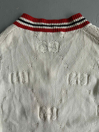 Gucci Monogram Striped Casual Long Sleeve Sweater