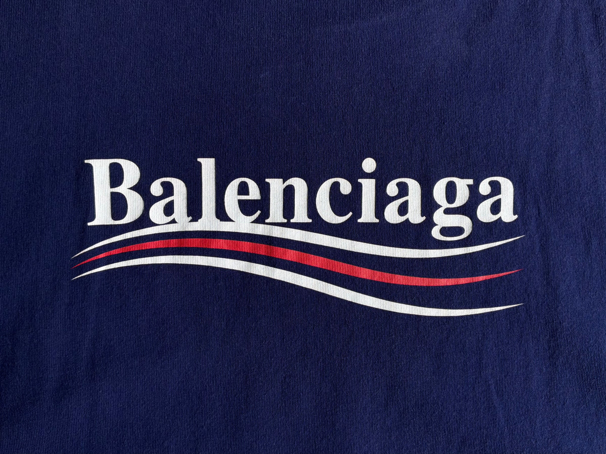 Balenciaga Political Campaign Purple Tee