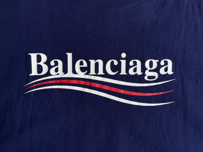 Balenciaga Political Campaign Purple Tee