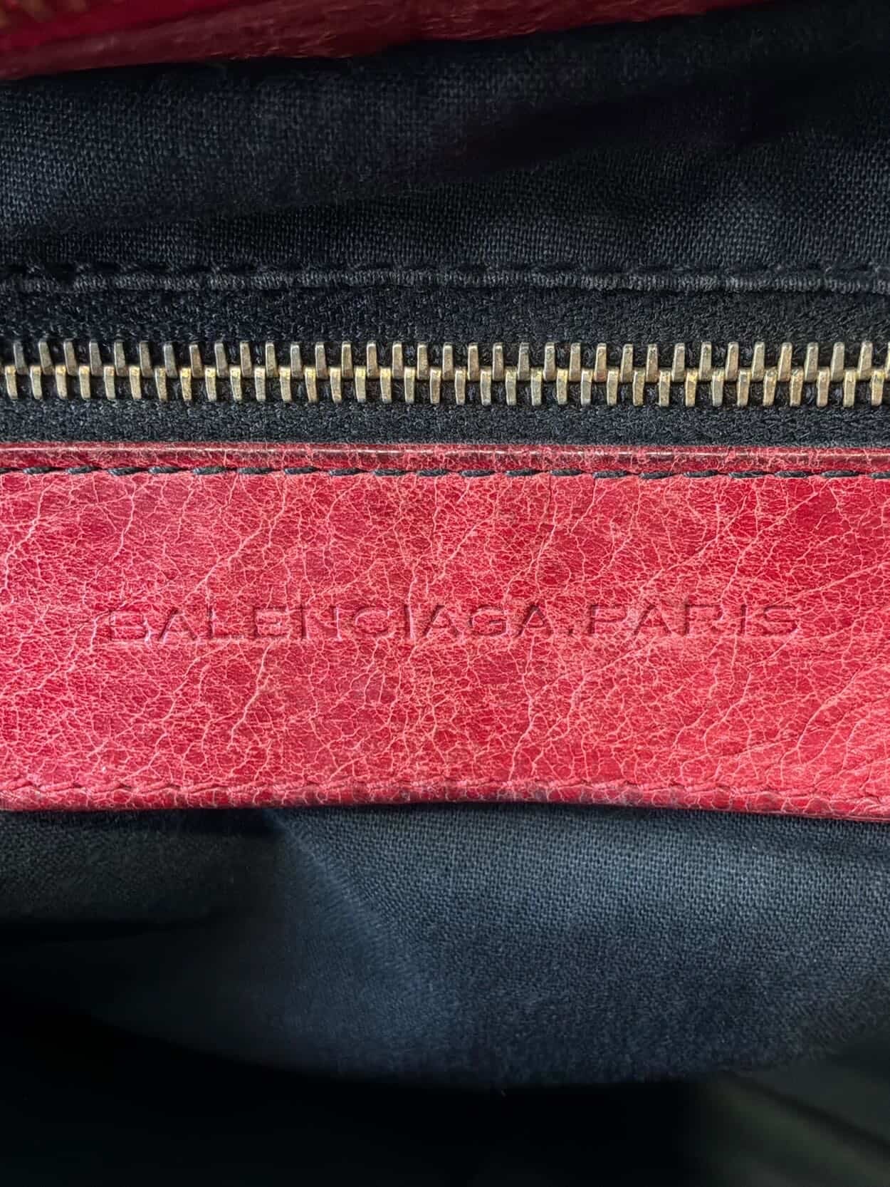 Balenciaga Classic City Mesh Red Bag