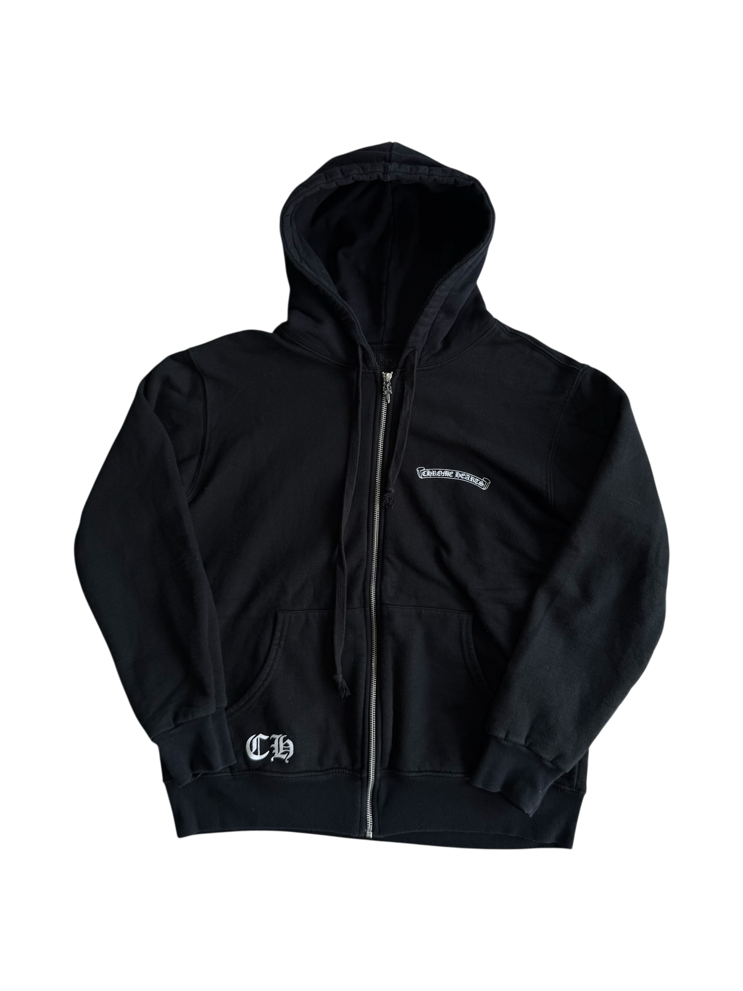 Chrome Hearts ‘Floral Plus’ Thermal Zip Hoodie