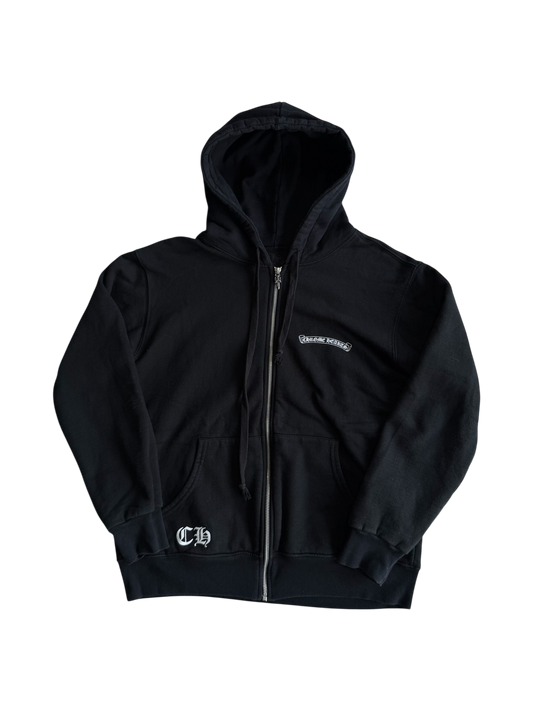 Chrome Hearts ‘Floral Plus’ Thermal Zip Hoodie