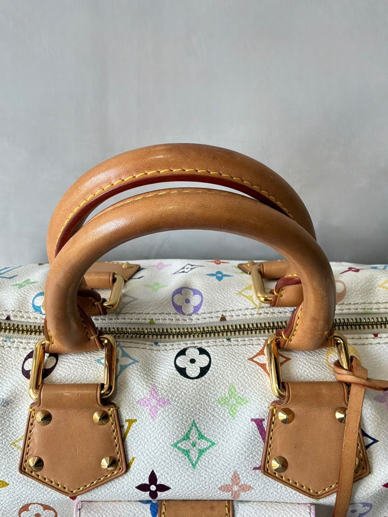 Louis Vuitton X Murakami White Multicolor Speedy 30