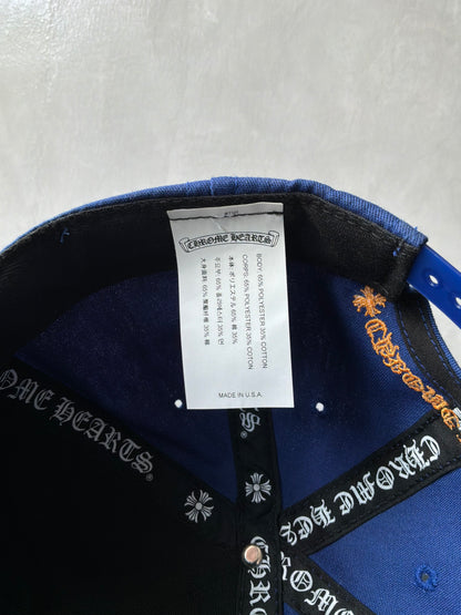 Chrome Hearts Blue Embroidered Baseball Hat