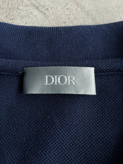 Dior Icon Logo Navy Polo Shirt
