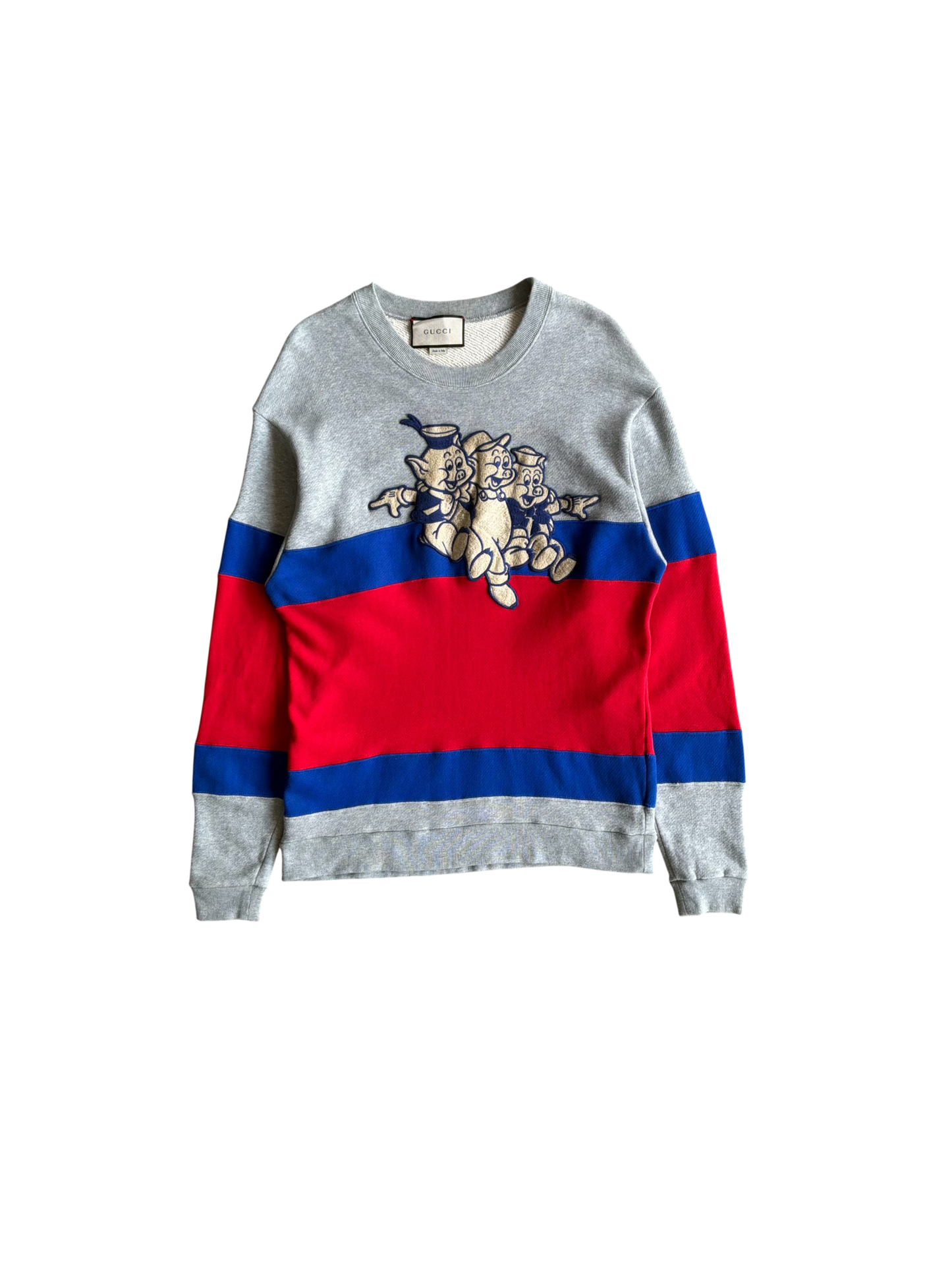 Gucci X Disney 3 Pigs Gray Crewneck
