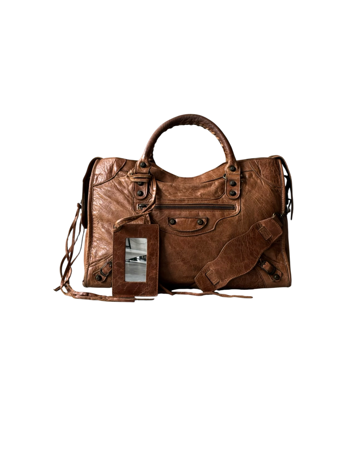 Balenciaga Classic City Rust Brown on Brass Lambskin Bag