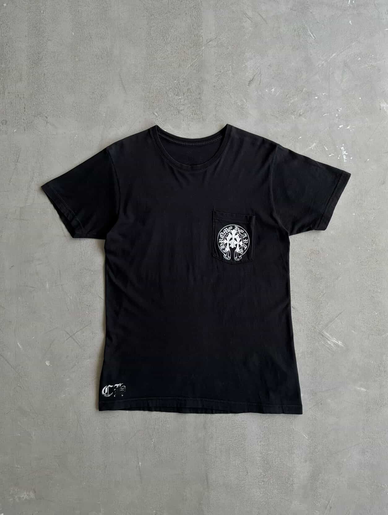 Chrome Hearts Triple Cross Horseshoe Black Tee