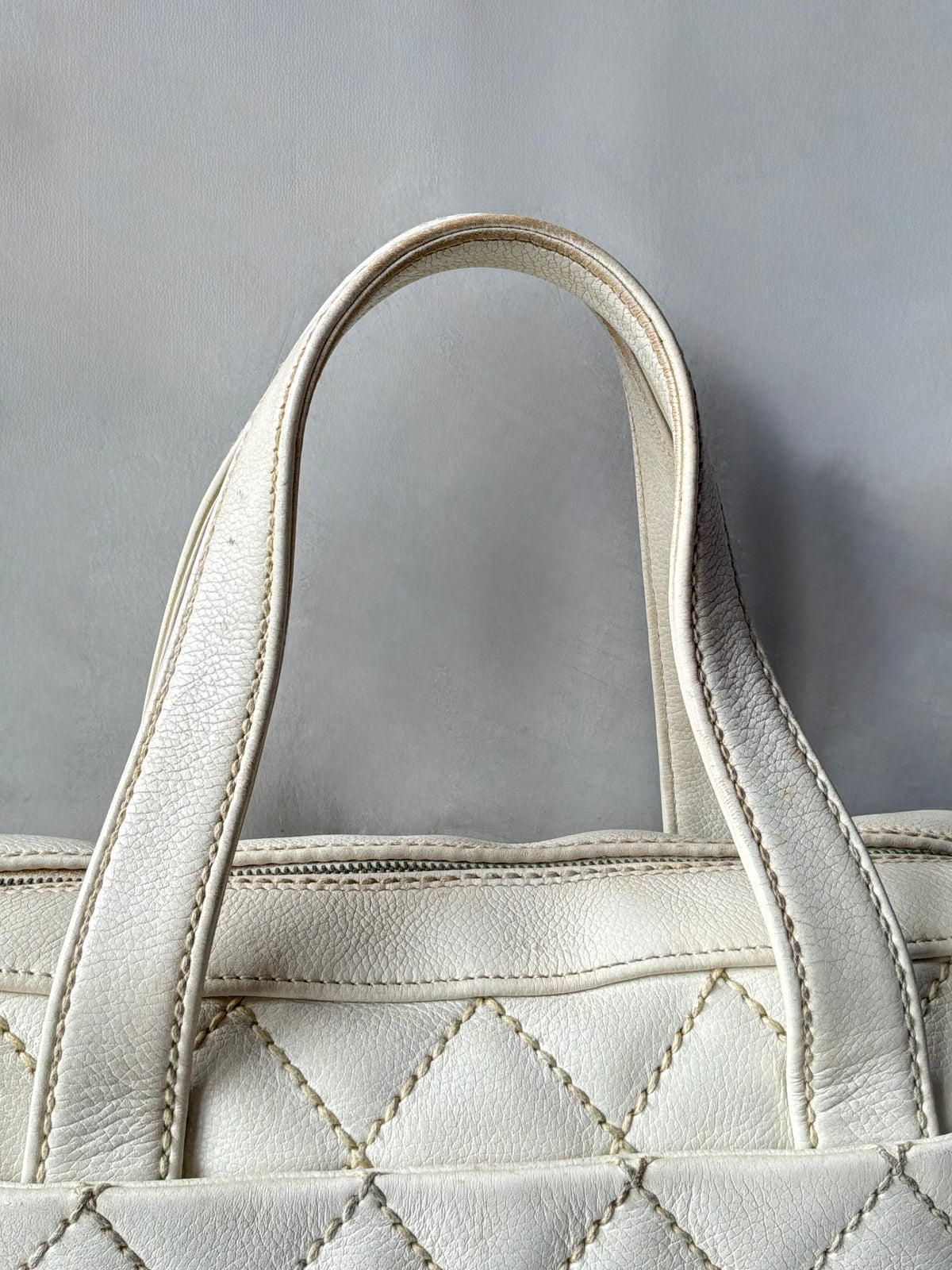 Chanel Vintage Wildstitch Bowler Bag