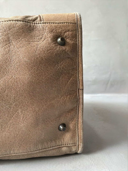 Balenciaga City Work Light Brown Lambskin Bag