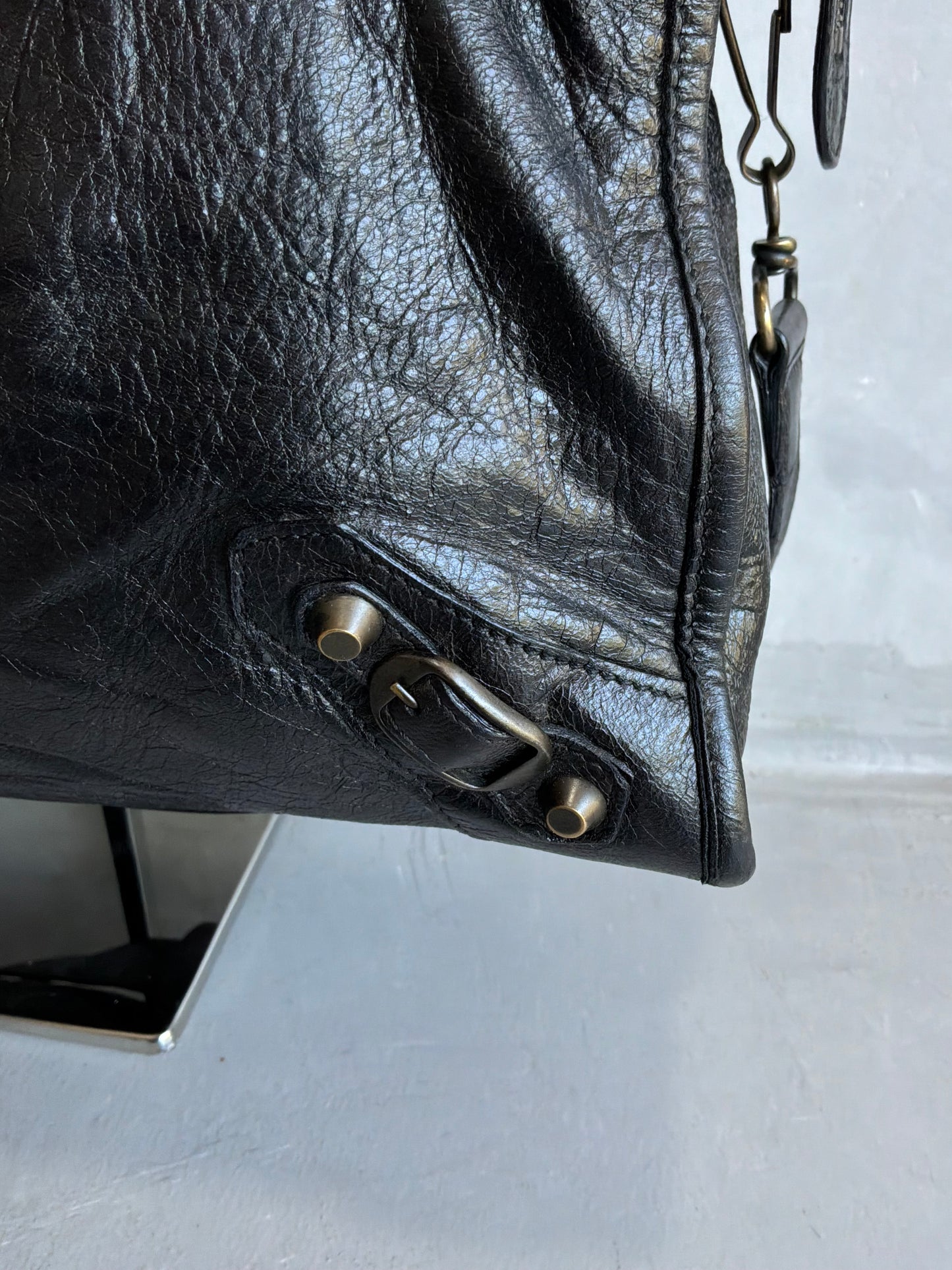 Balenciaga Classic City Black On Brass