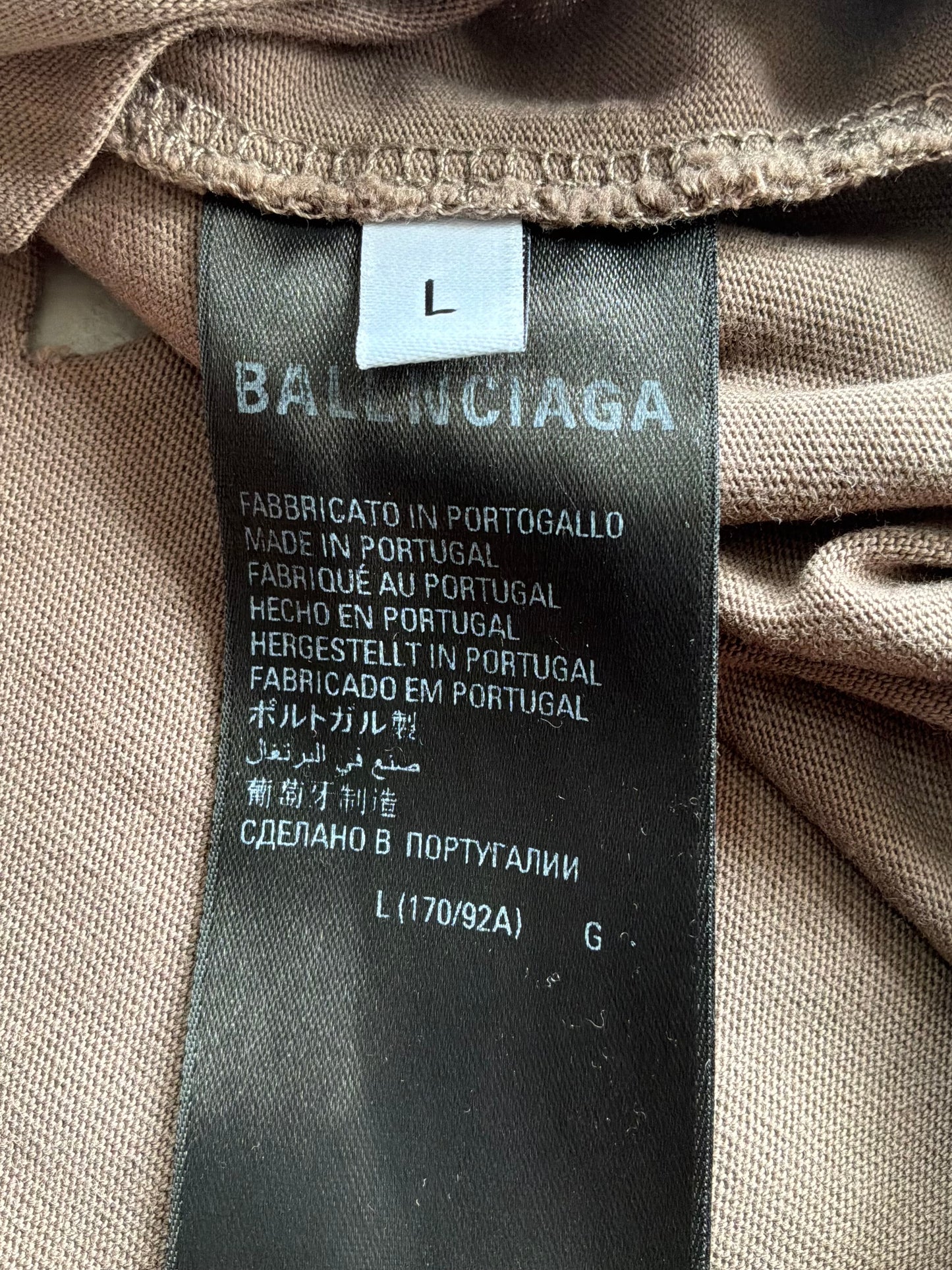 Balenciaga Script Distressed Tee