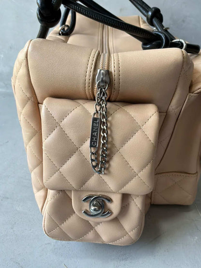Chanel Cambon Ligne Beige Reporter Bag