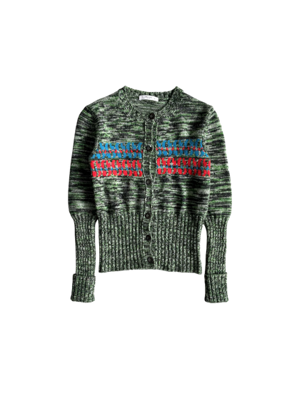Prada Camouflage Button Knit Jacket