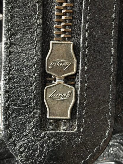 Balenciaga Part Time Black on Brass Lambskin Bag