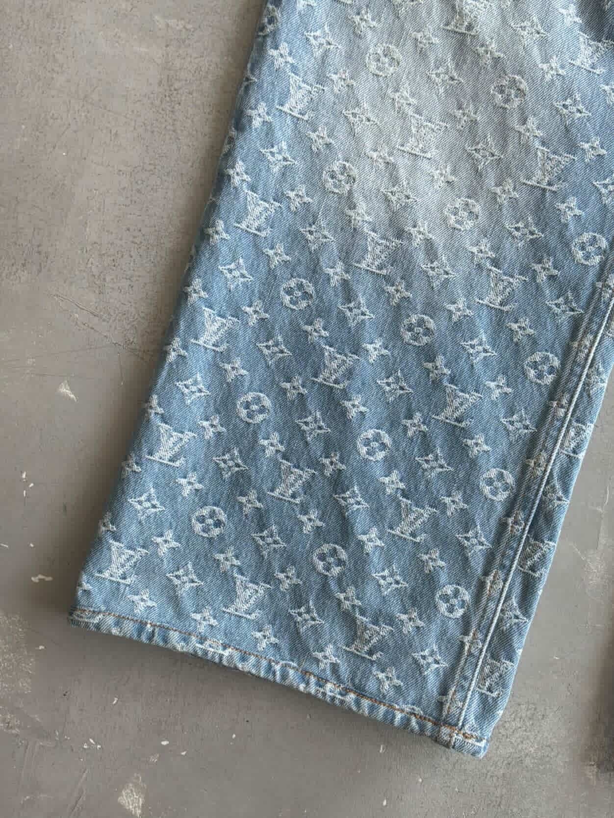 Louis Vuitton Graffiti Monogram Denim Jeans