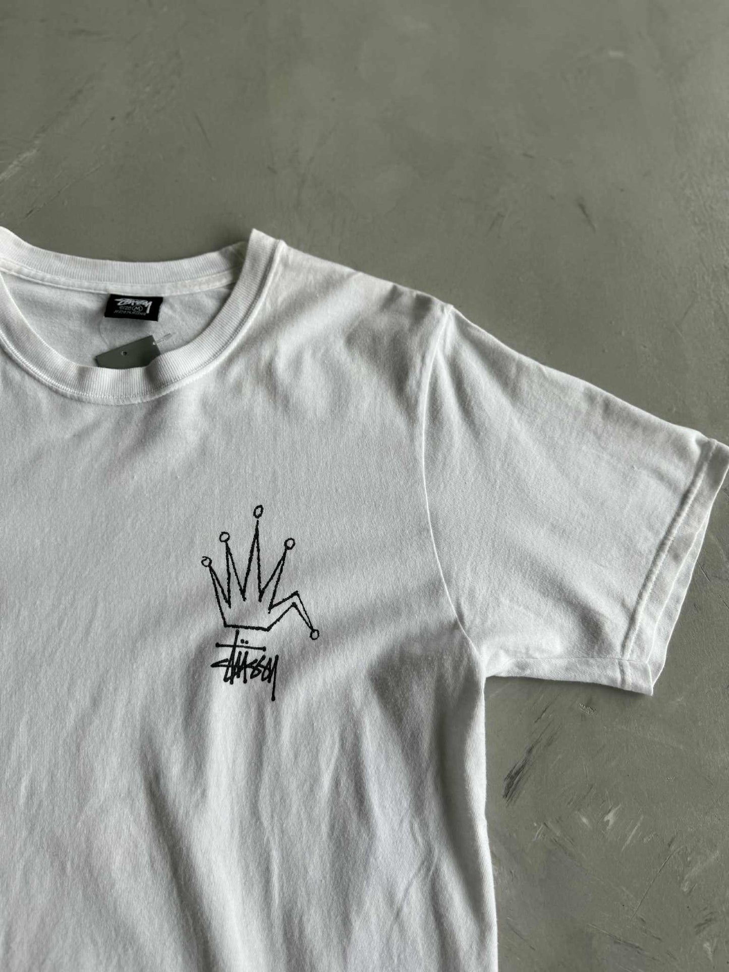 Stussy Vintage White Crown Tee