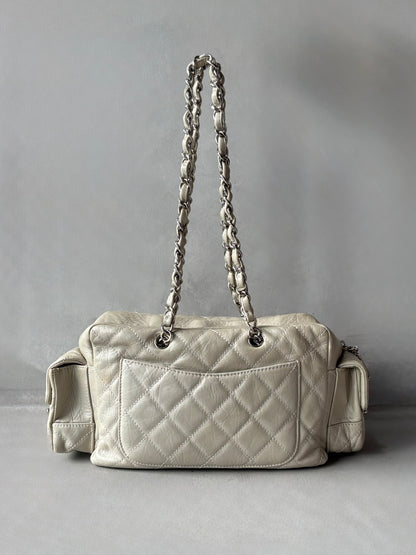 Rare Chanel Cambon Ligne Chain Reporter Lambskin Bag