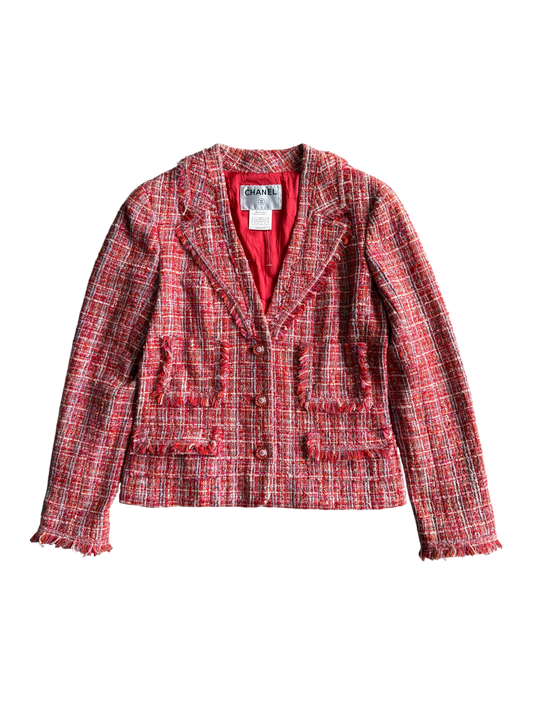 Chanel Vintage Pink Tweed Blazer