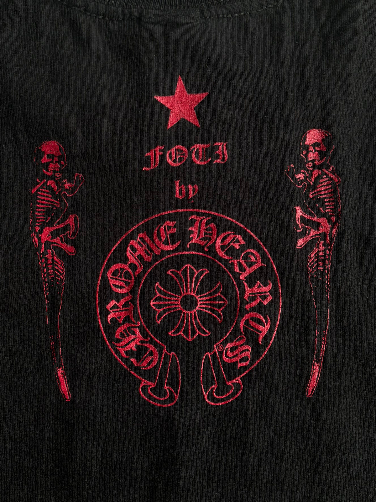 Chrome Hearts Vintage Red Foti Angel Tee