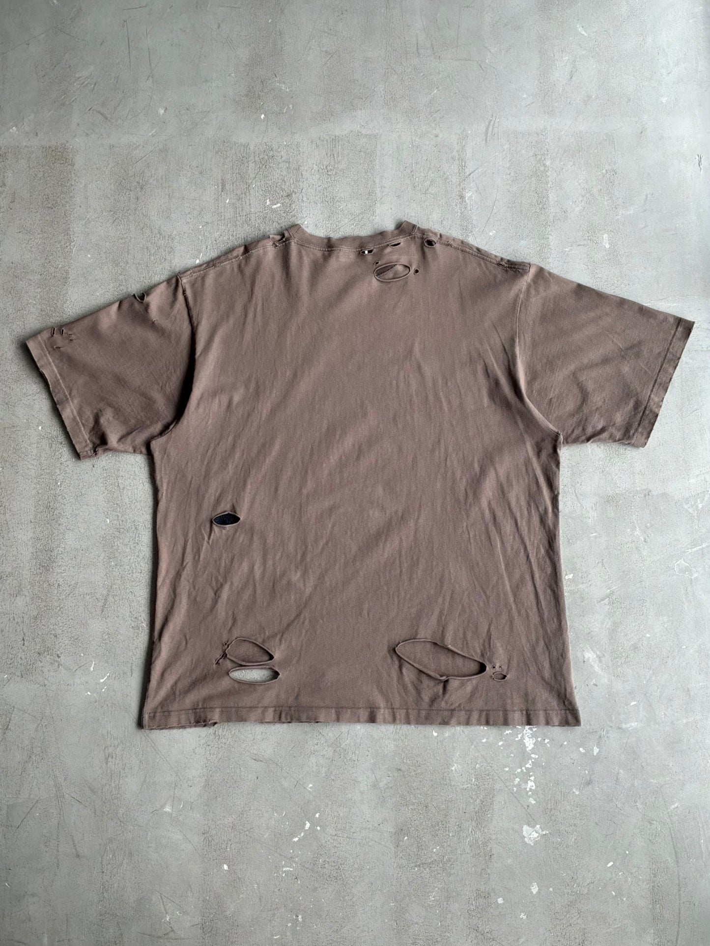 Balenciaga Script Distressed Tee