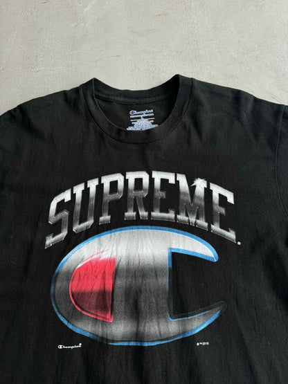 Supreme Champion Black Short Sleeve Top