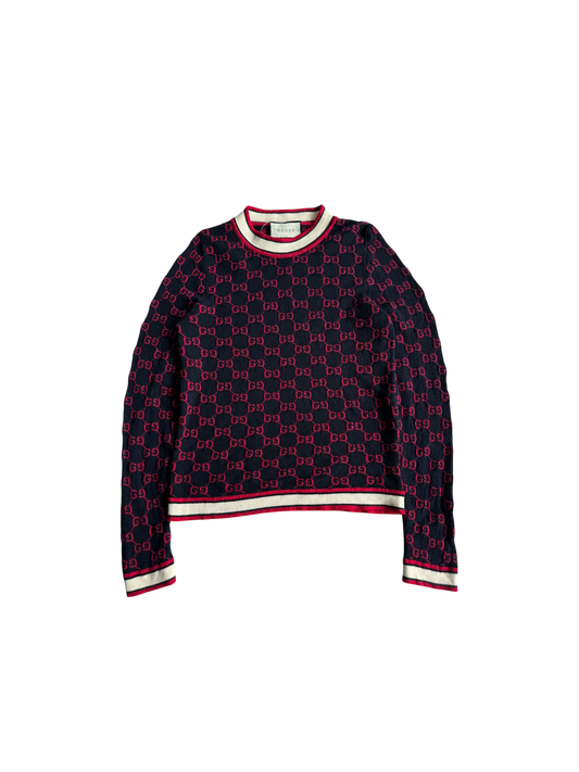 Gucci All Over Logo Pullover Crewneck