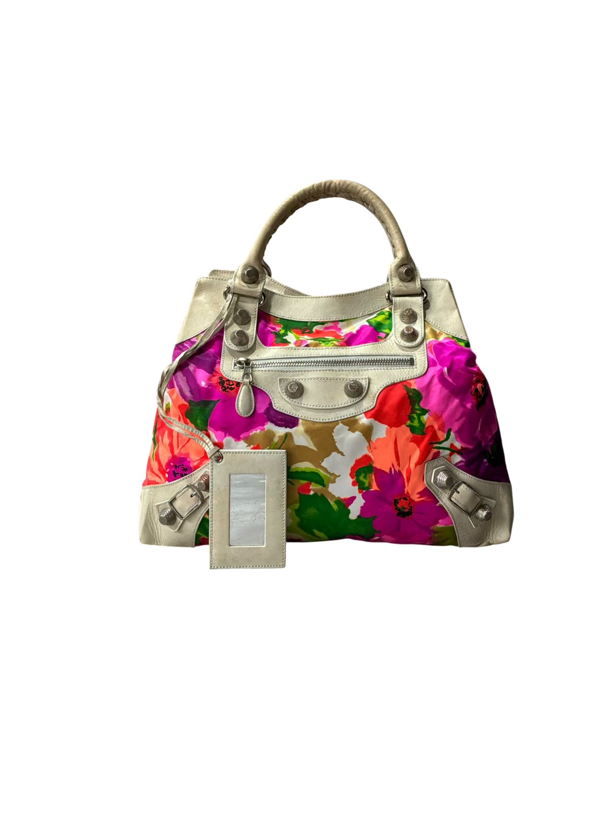 Balenciaga Mid Day Floral Giant 21 Lambskin Bag