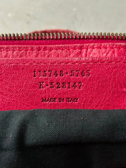 Balenciaga City Red Lambskin Bag
