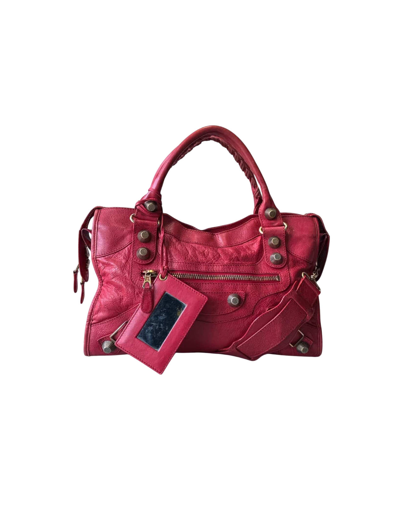 Balenciaga Classic City Giant 21 Bronze Red Lambskin Bag