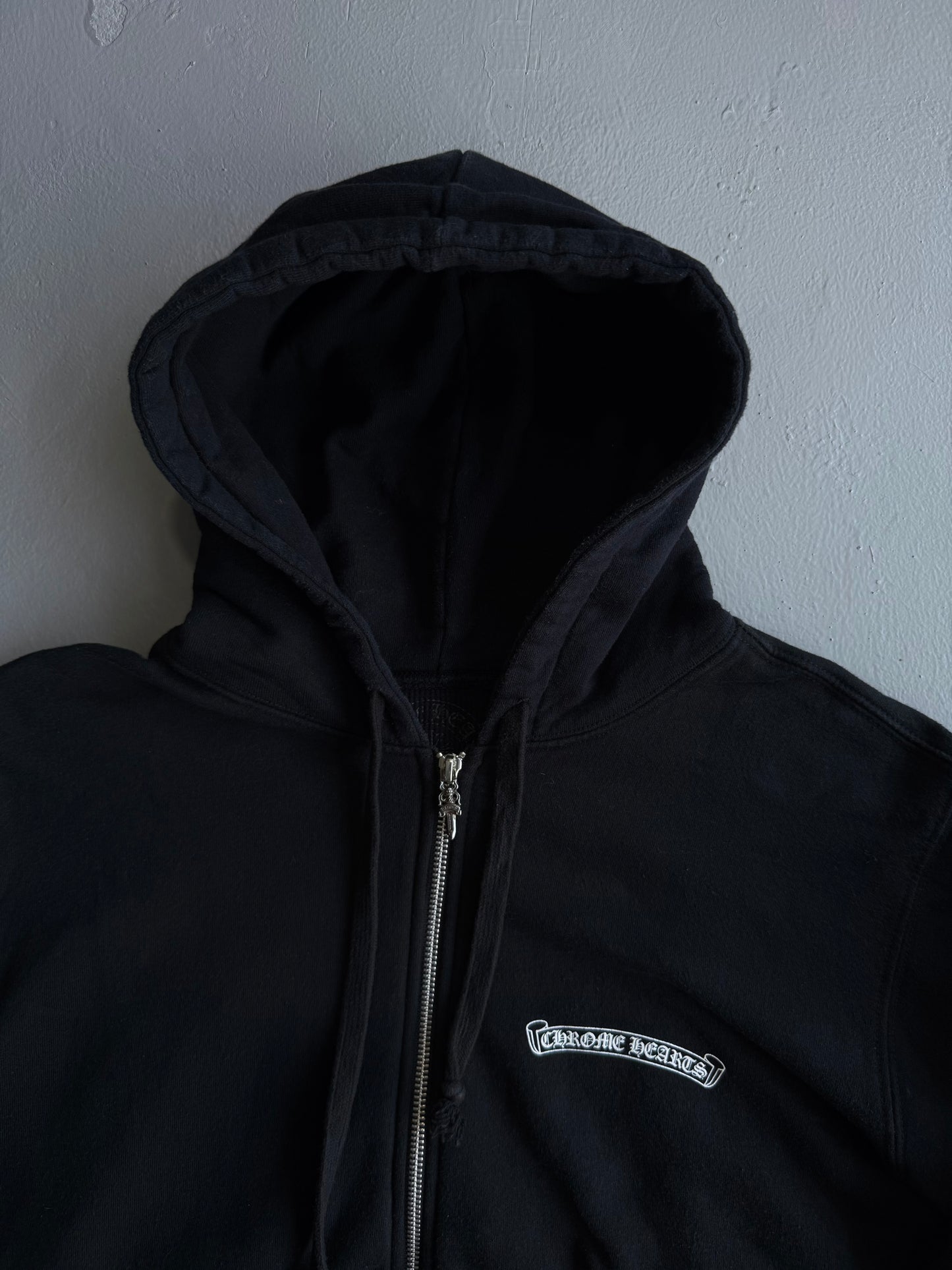 Chrome Hearts ‘Floral Plus’ Thermal Zip Hoodie