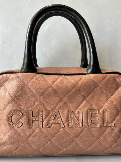 Chanel Quilted Mini Bowler Bag