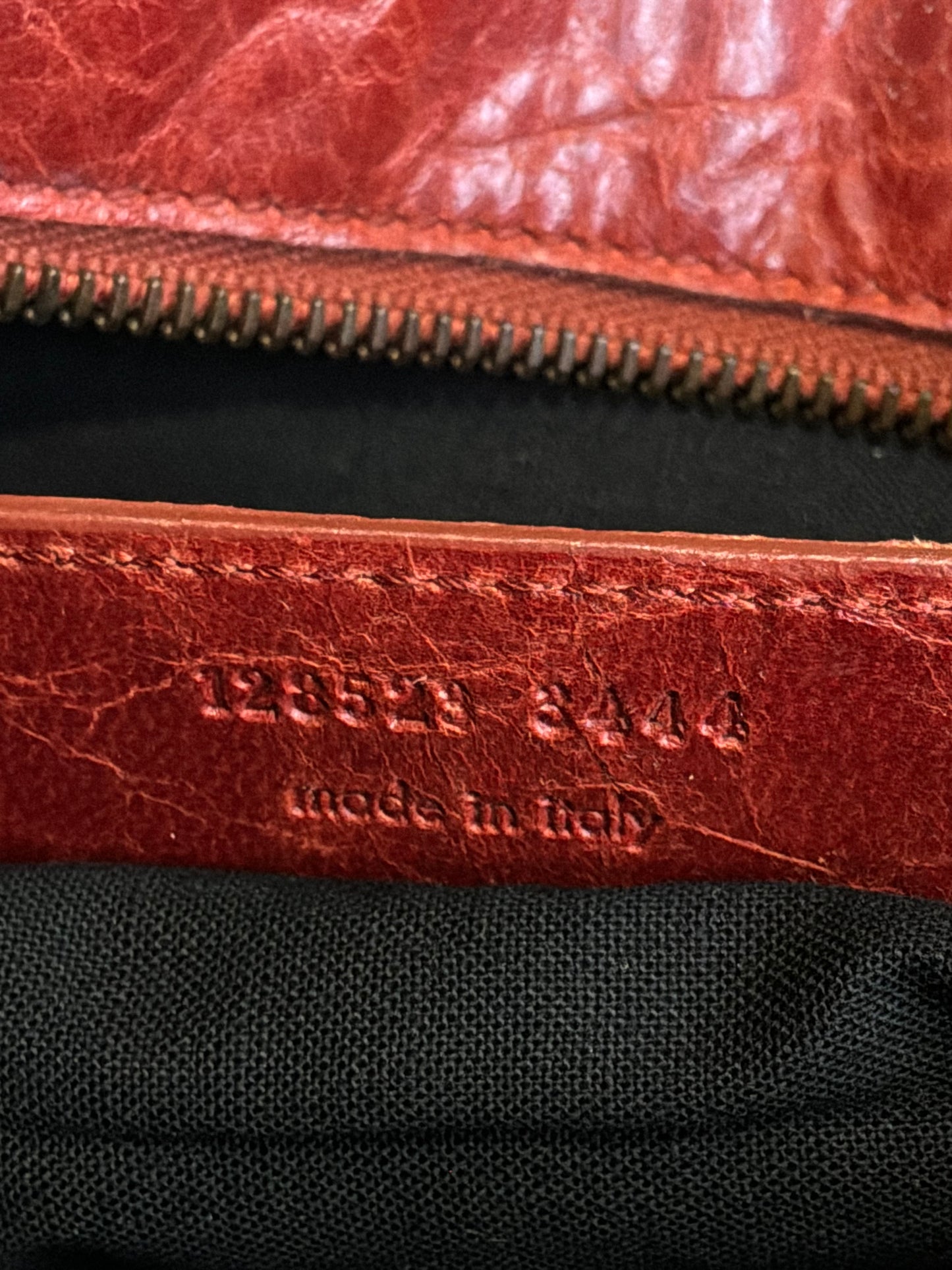 Balenciaga City Twiggy Brown/Orange Brass Hardware