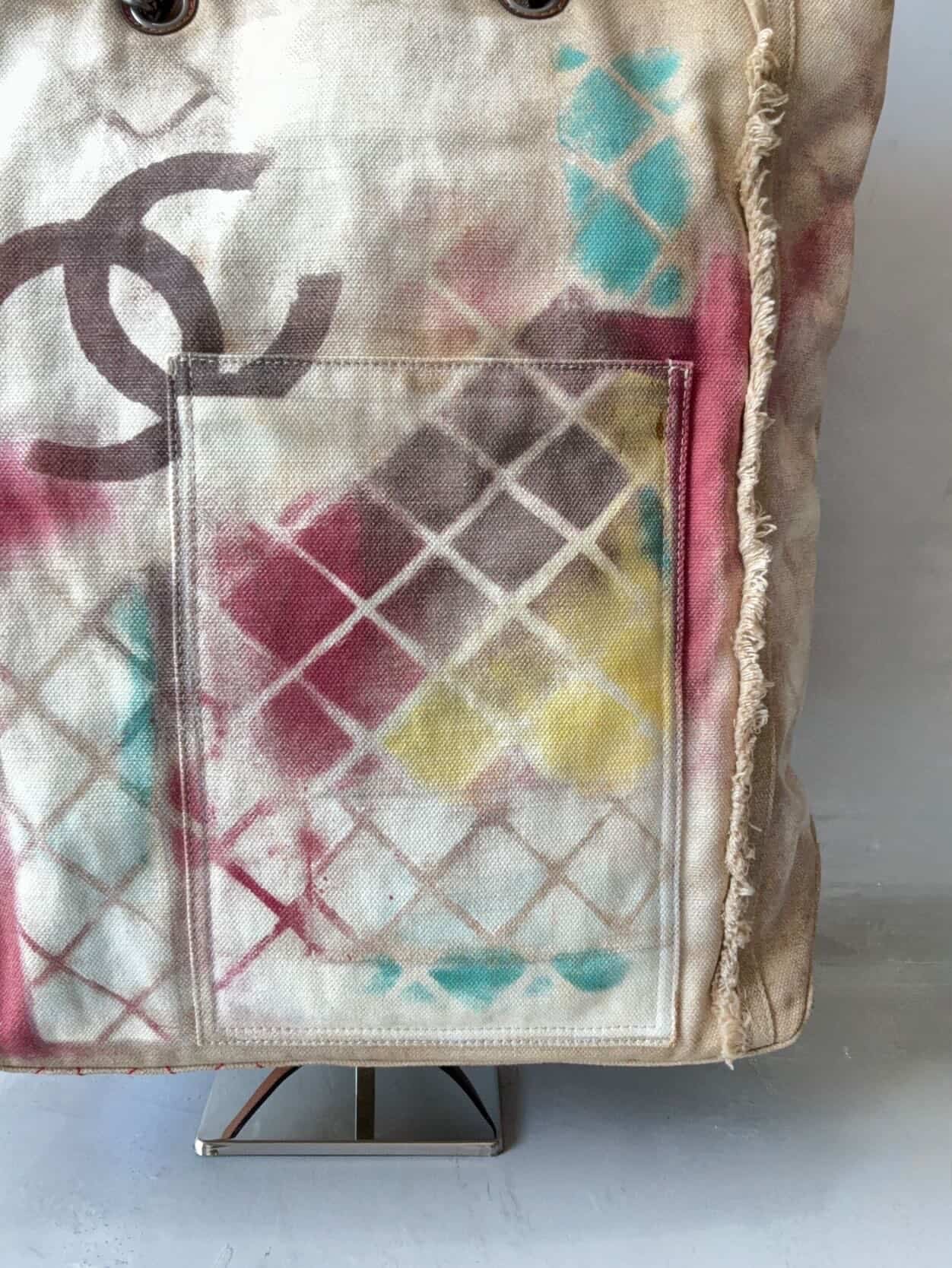 2014 Chanel Art School Graffiti Tote Bag