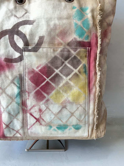 2014 Chanel Art School Graffiti Tote Bag