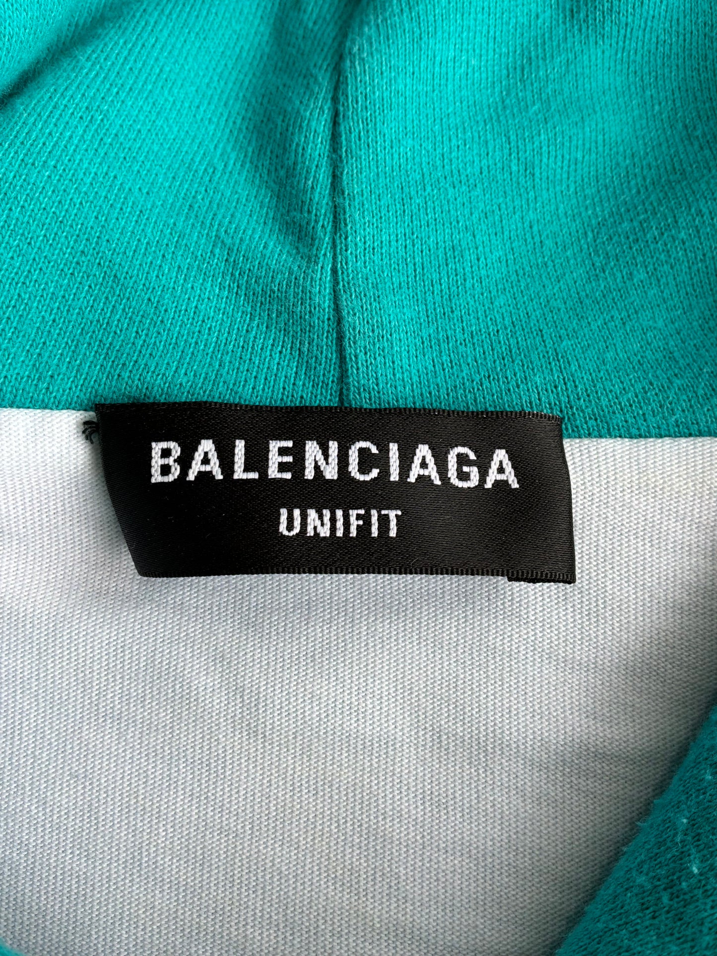 Balenciaga Distressed Logo Pullover Hoodie