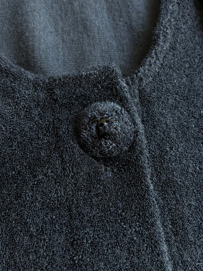 Chanel 2007 Ribbon Button Down Wool Top