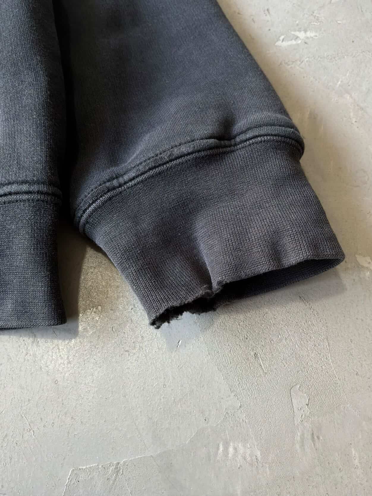Vintage Chrome Hearts Tonal Cross Thermal Zip Hoodie