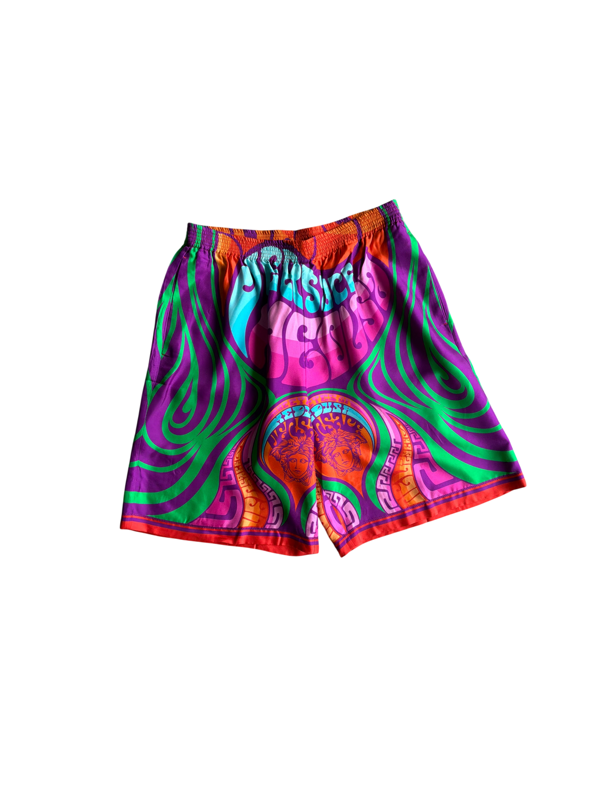 Versace Medusa Music Silk Shorts