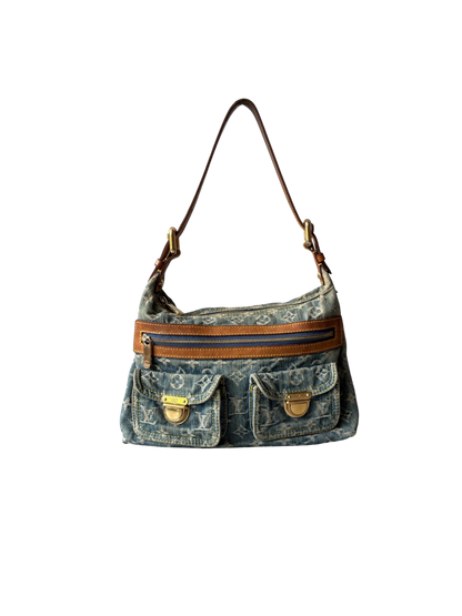 Louis Vuitton Denim Monogram PM Shoulder Bag