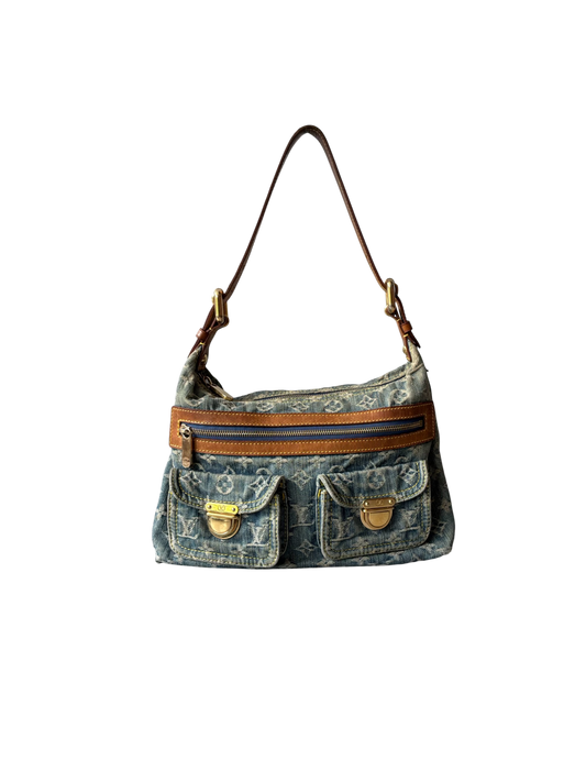 Louis Vuitton Denim Monogram PM Shoulder Bag