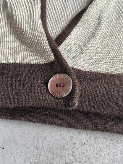 Chanel 2 in 1 Tank and Cardigan Set
