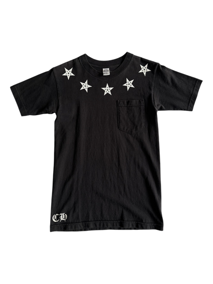 Vintage Chrome Hearts Neck Star Logo Tee