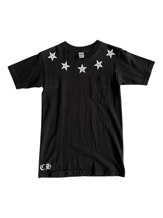 Vintage Chrome Hearts Neck Star Logo Tee