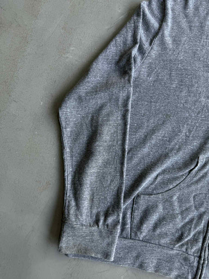 Chrome Hearts Floral Dagger Logo Grey Zip up Hoodie