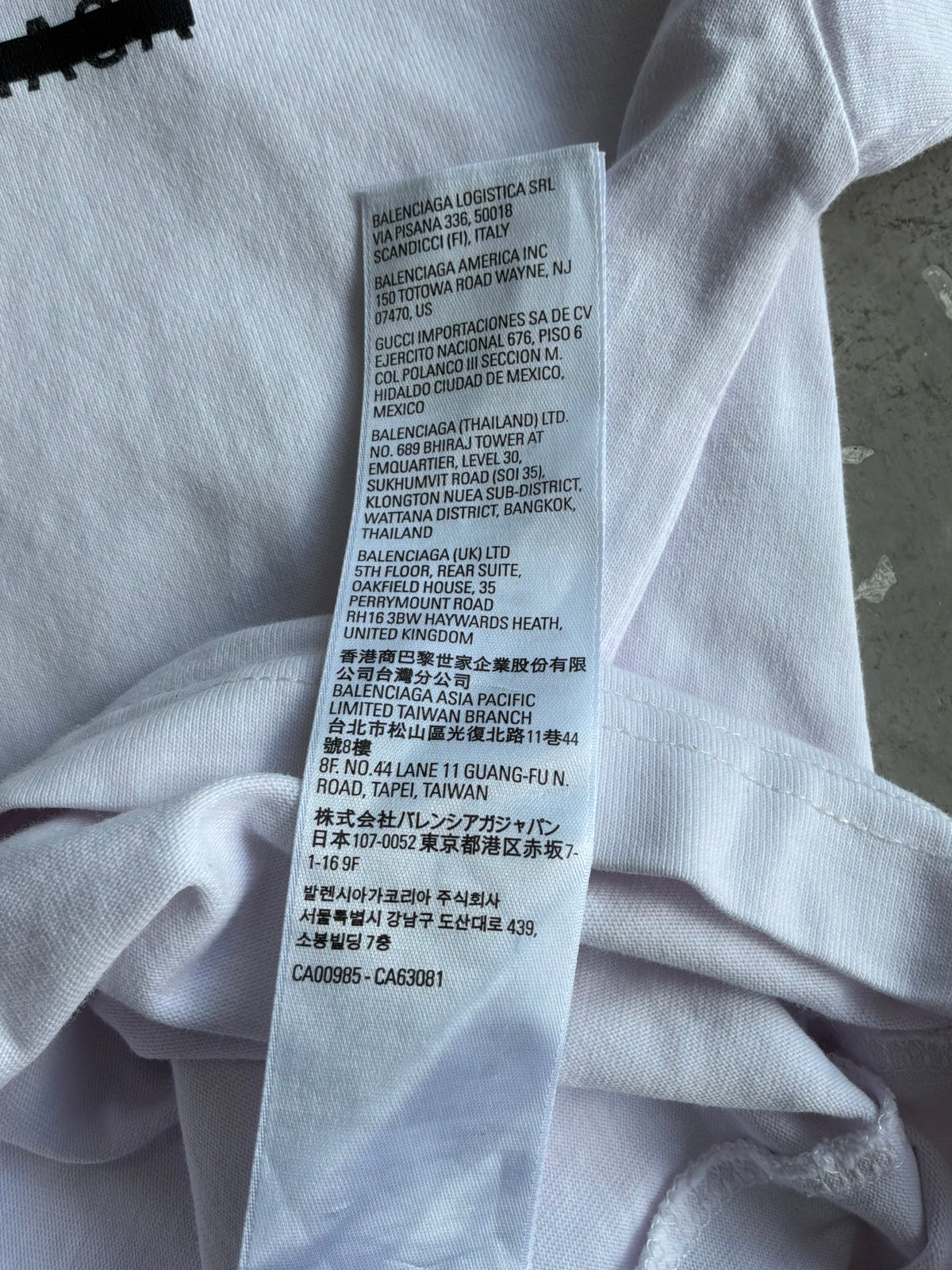 Balenciaga Strike Logo Mullet Tee