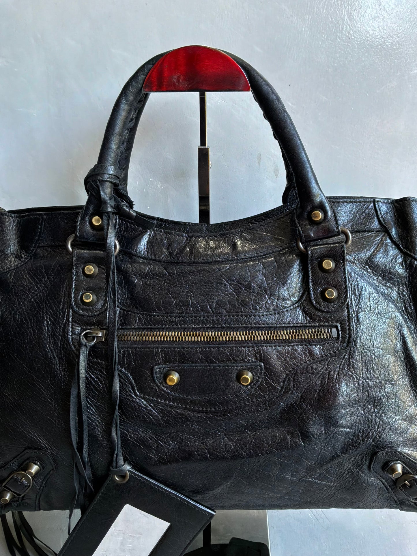 Balenciaga Classic City Black On Brass